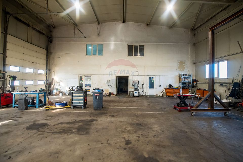 Hală industrială P+1 – 490 mp utili | Teren 2.447 mp | Platformă beton