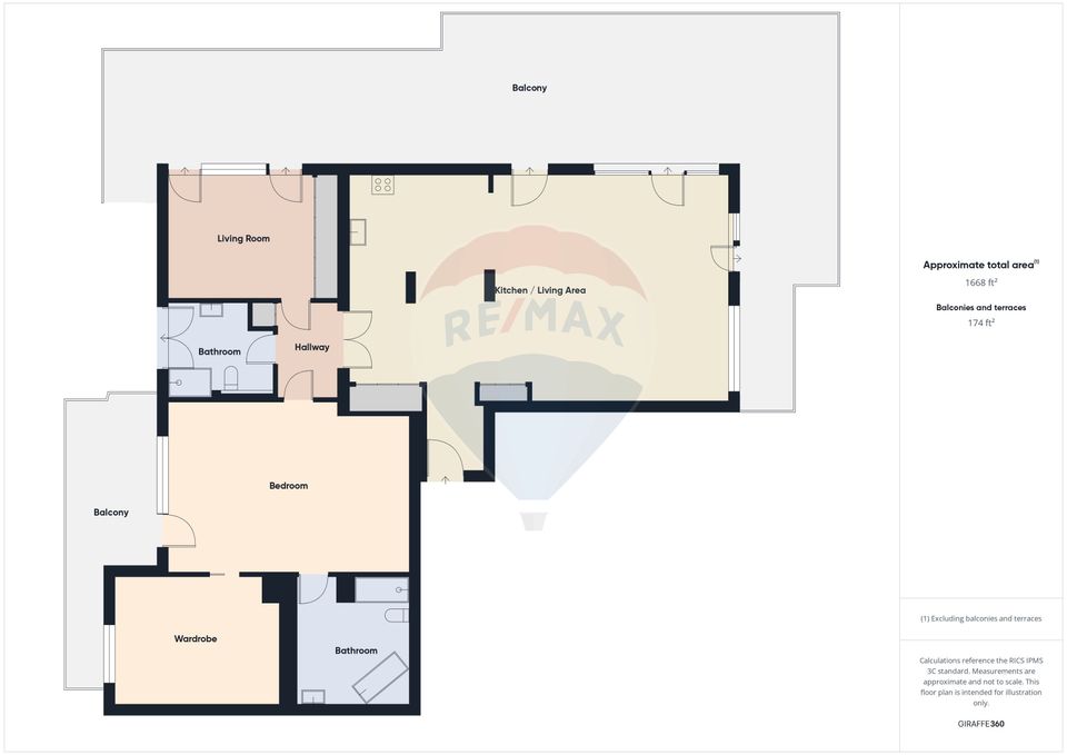 3 room Apartment for sale, Central area