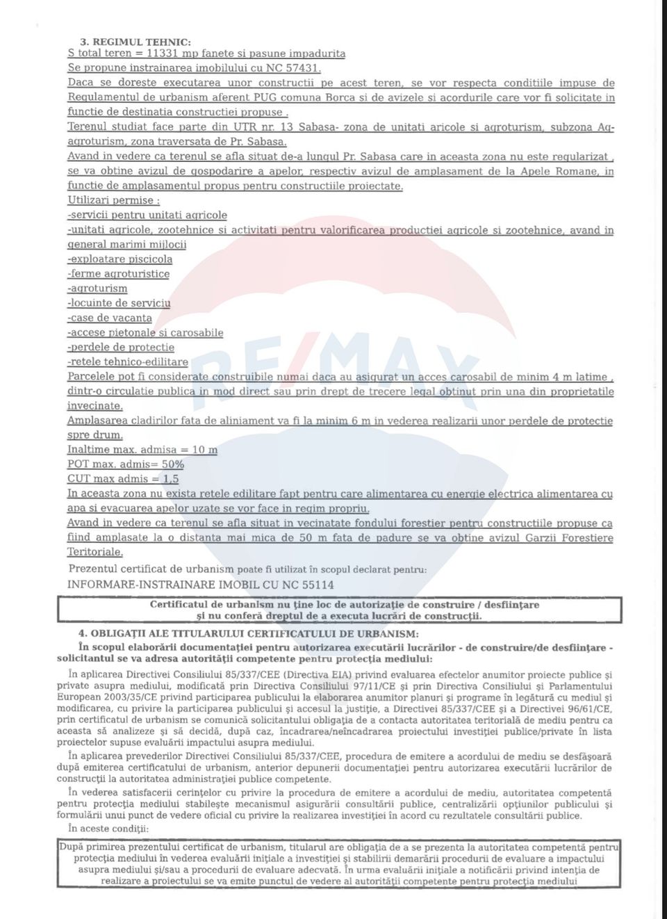 Land 49,000sqm Borca / Strada Vitoria lipan