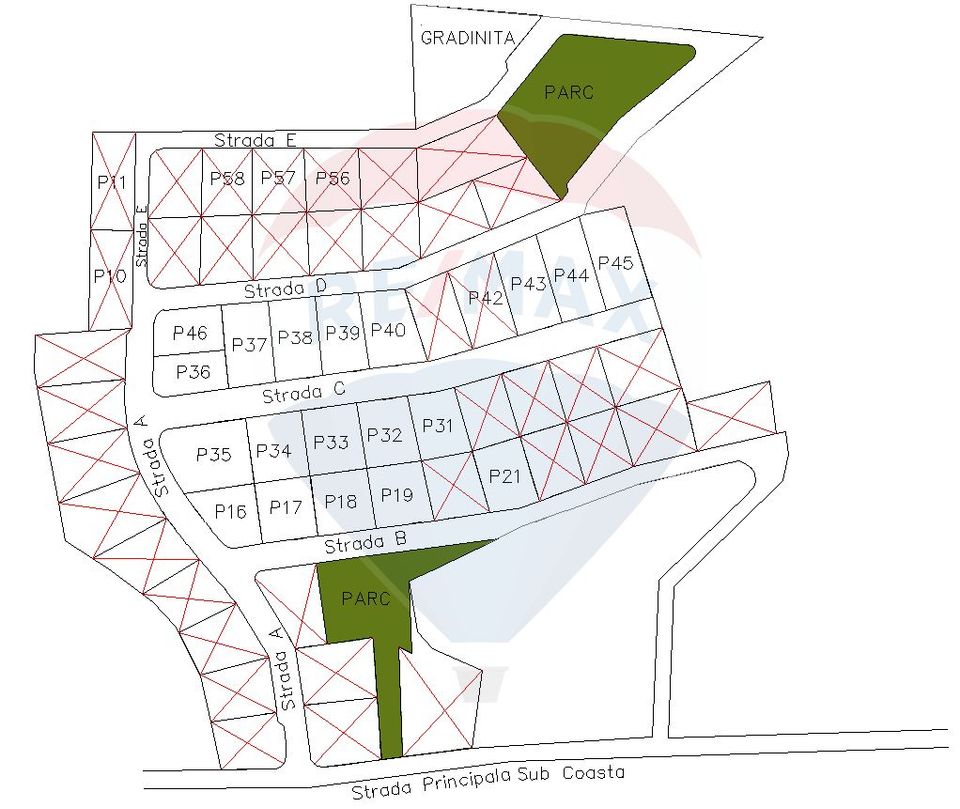 Land 569sqm Sub Coasta / Strada Principala