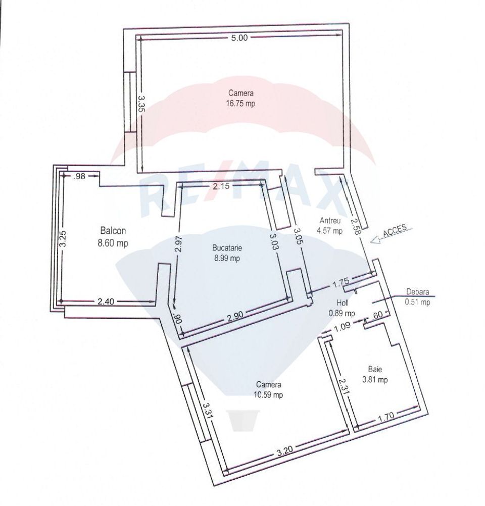 Apartament cu 2 camere de vânzare în Aradul Nou, Arad
