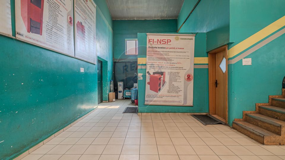 Spațiu industrial de 1,690mp, teren 3800 mp la 2 km de Brașov