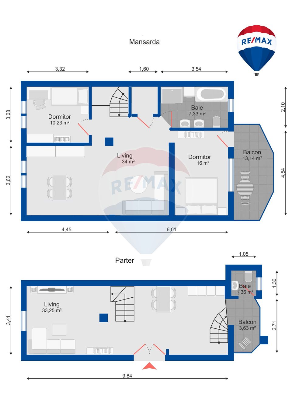 3 room Apartment for sale, Ultracentral area