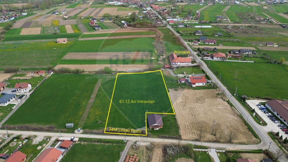 Teren de vanzare langa Primărie Coltau