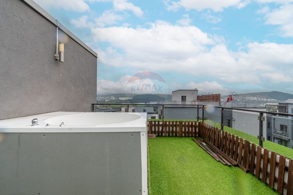 Penthouse de inchiriat cu terasa si jacuzzi | Donath Park
