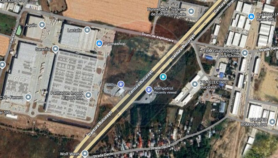 De vanzare | Teren industrial POT 60% CUT 9 | Centura Chitila Rudeni