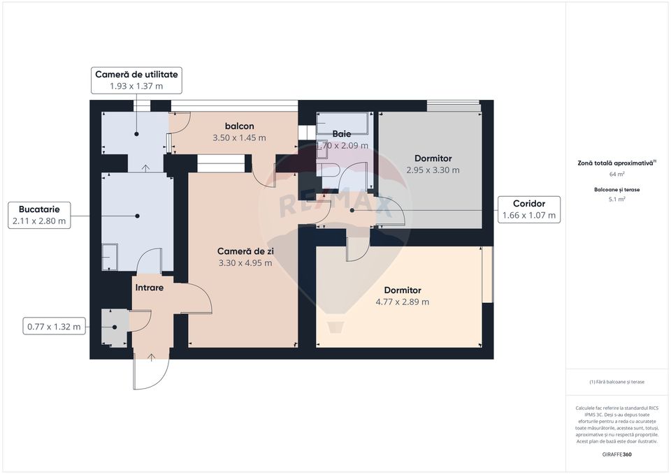 Apartament 3 camere Basarabia 64 mp | Metrou | Bloc reabilitat