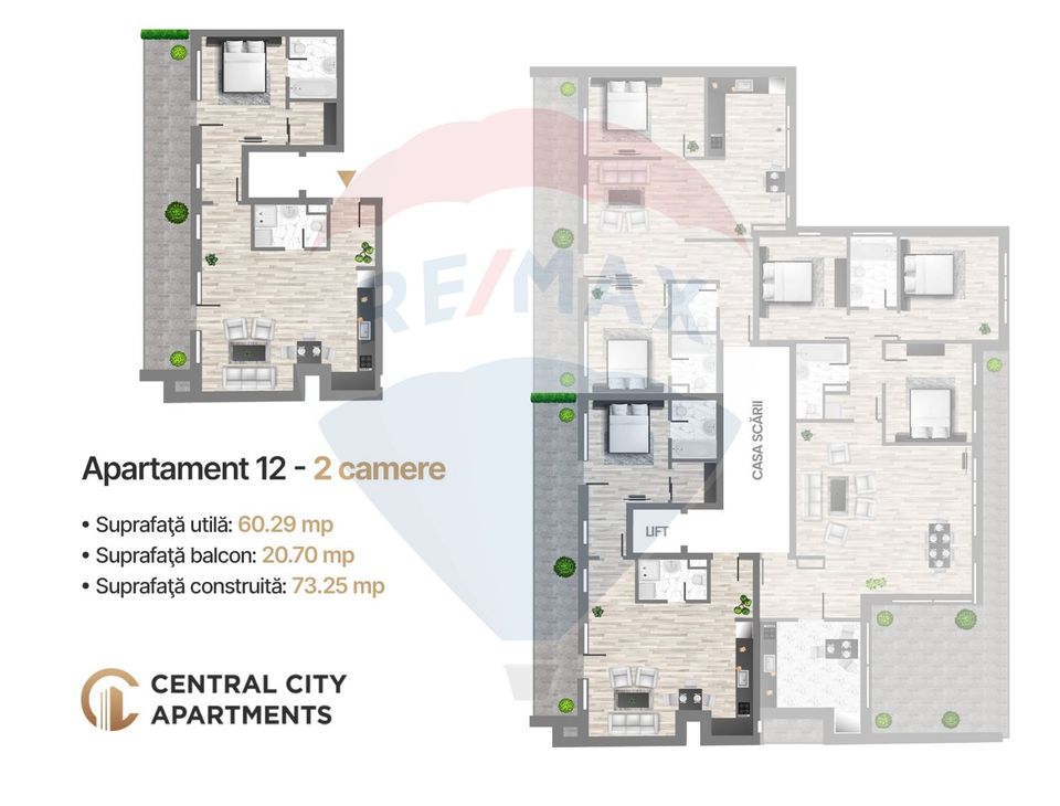 Apartament 2 camere de vânzare, bloc nou tip boutique, Ioșia, Oradea