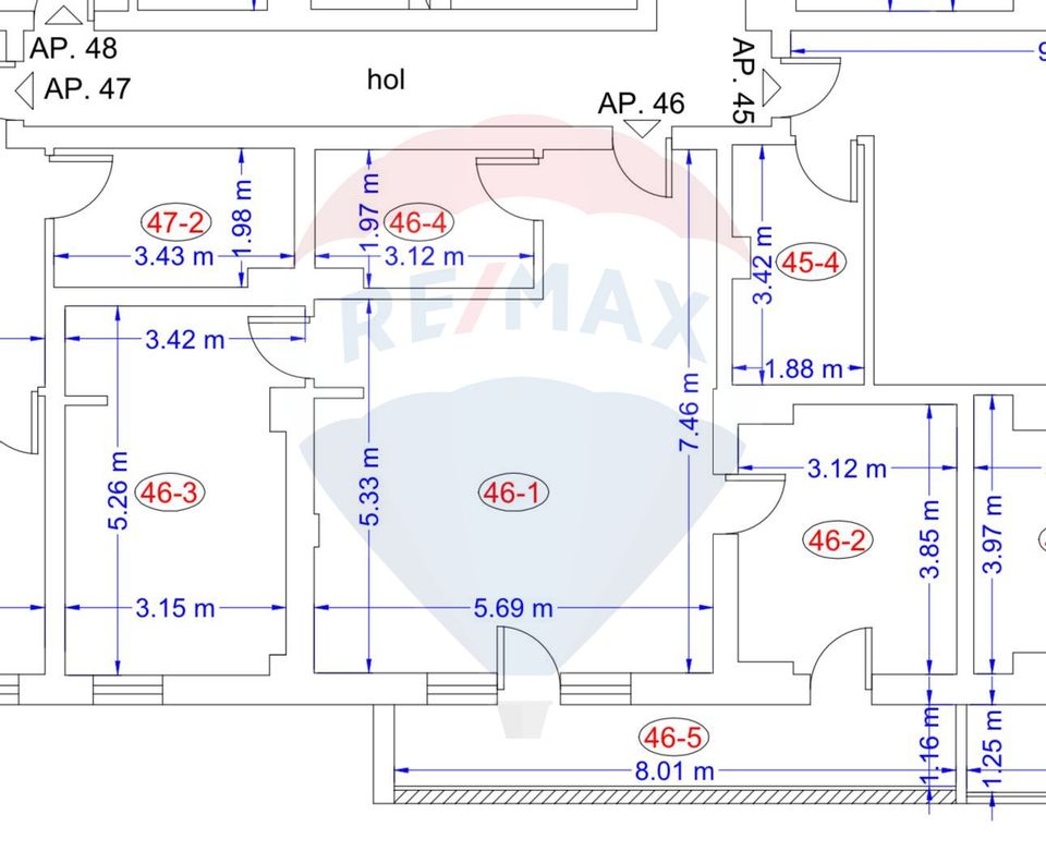 3 room Apartment for sale, Ultracentral area