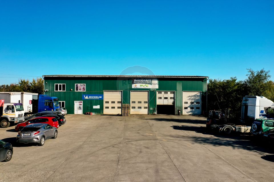Hală industrială P+1 – 490 mp utili | Teren 2.447 mp | Platformă beton