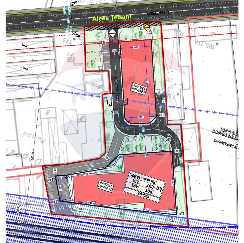 Investment land, 9690 sqm, Teisani Alley