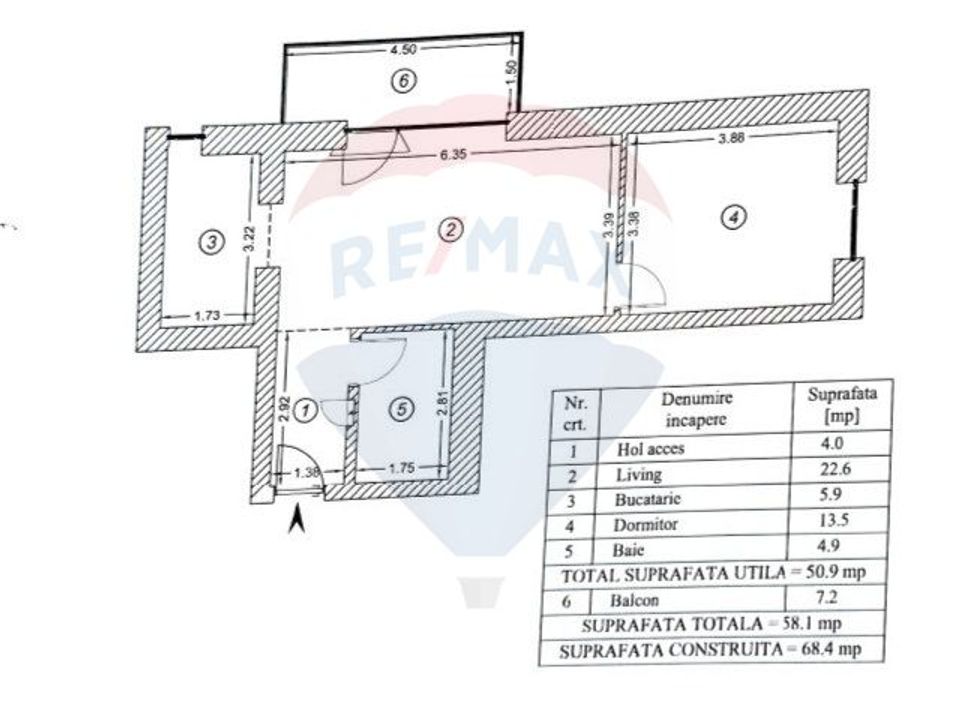 Apartament 2 camere – One Cotroceni Park - 51 mp + balcon 7,2mp