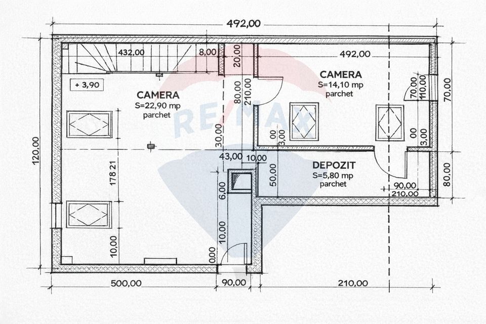 Spatiu de birouri de 80 mp de inchiriat pe str. Petofi Sandor