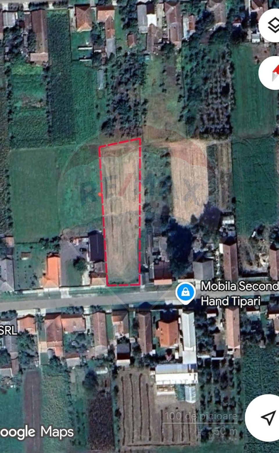 Teren curti constructii de vanzare 2147 mp in Tipar, Arad