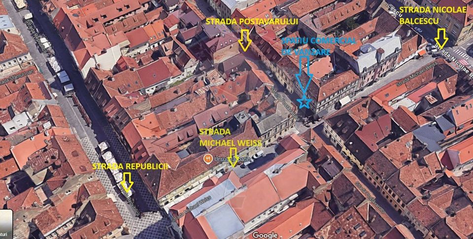 Commission 0% !! For sale COMMERCIAL SPACE, Brasov Historic Center
