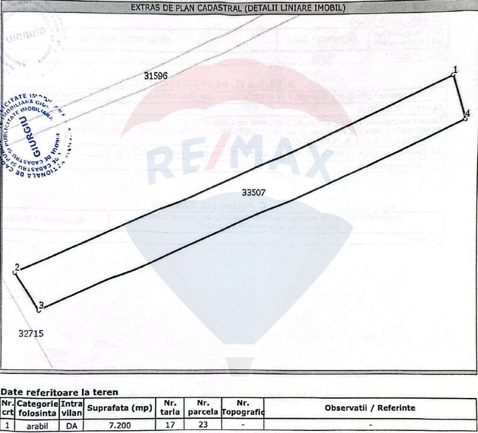 Land for sale in Valea Plopilor with opening to the pond