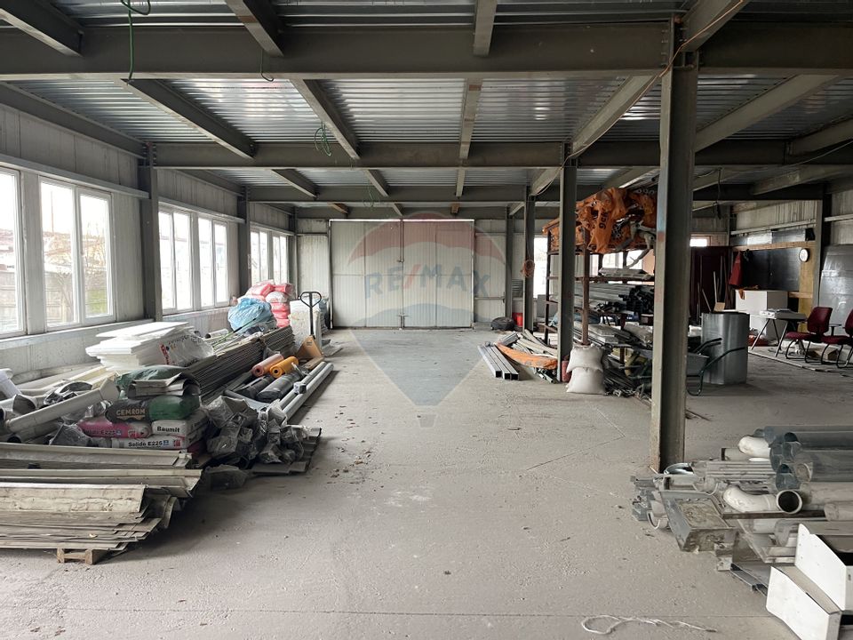 Hala 2 niveluri 750mp, teren 1200 mp | Industriilor, 23 August