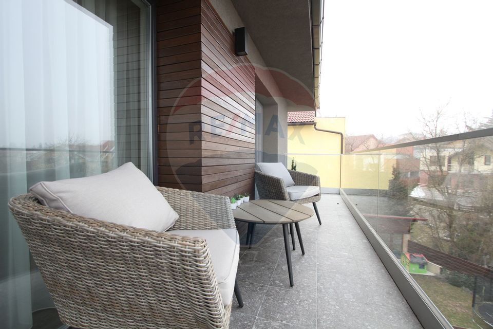 Apartament de lux de inchiriat, 110 mp, Andrei Muresanu, panorama