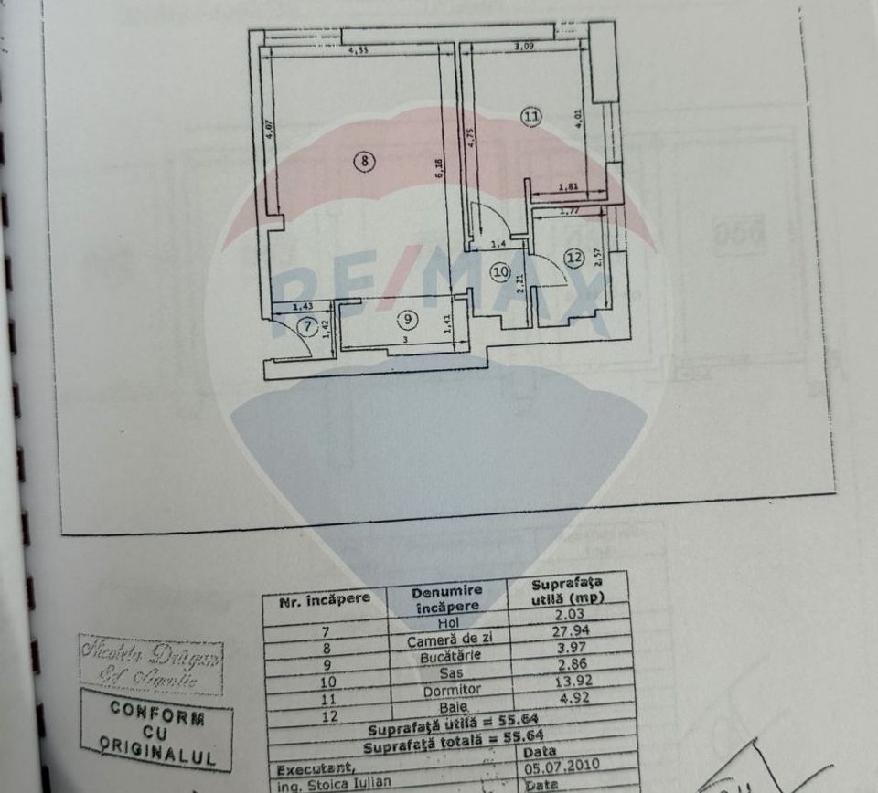 Apartament de inchiriat 56mp cu parcare Pipera Scoala Americana