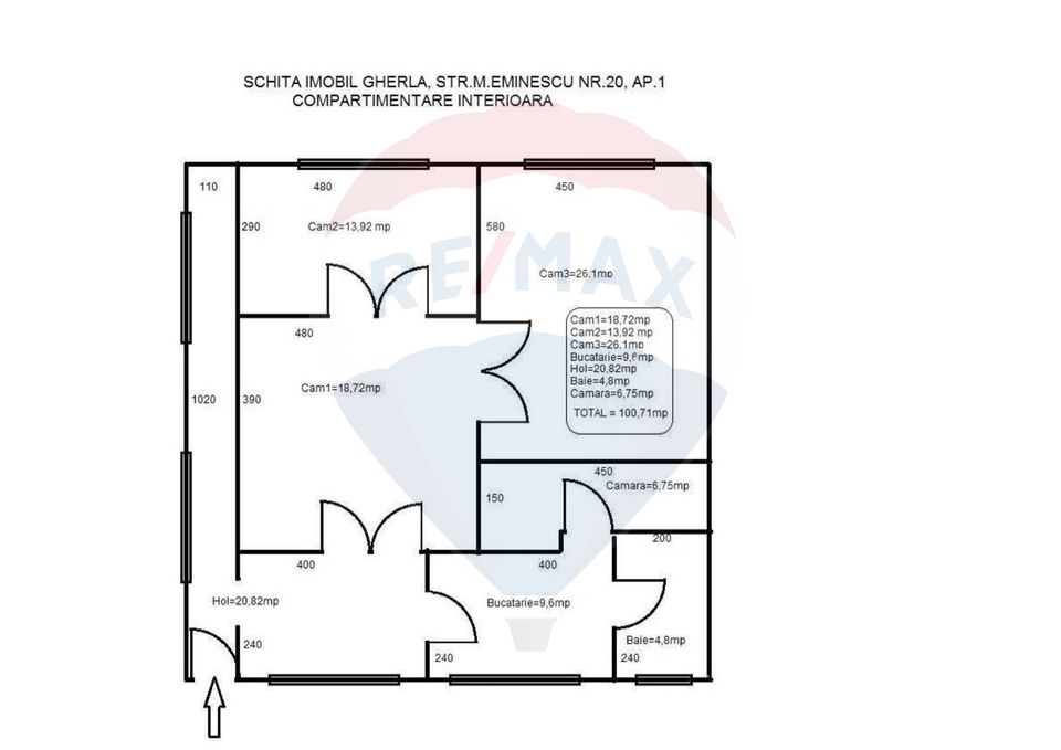 Casă de vanzare 3 camere Gherla