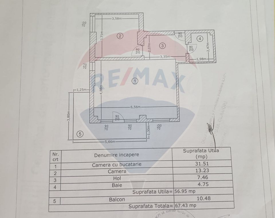 Apartament 2 camere cu suprafață de 3 camere – Militari Residence