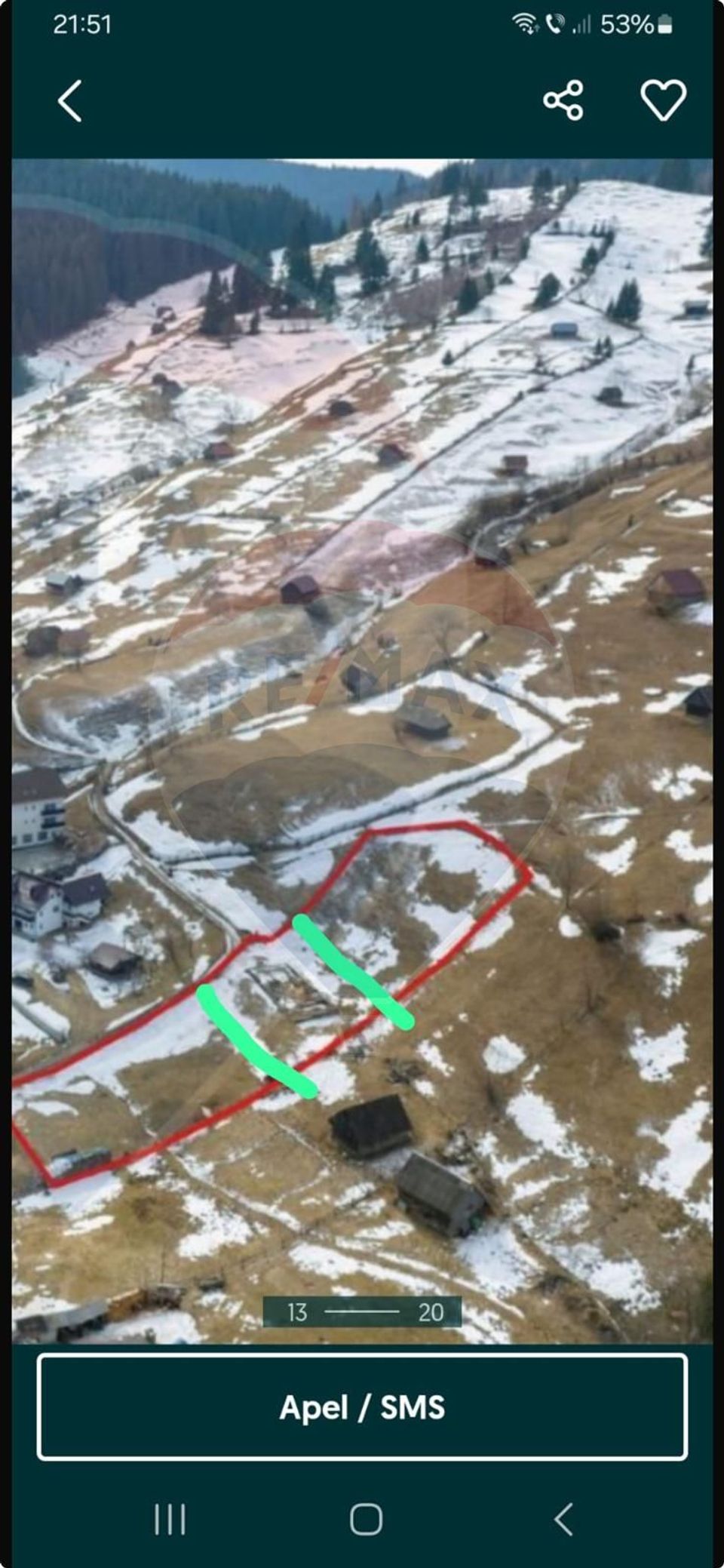 Land 1,091sqm Moieciu de Sus / Strada Valea Bangaleasa