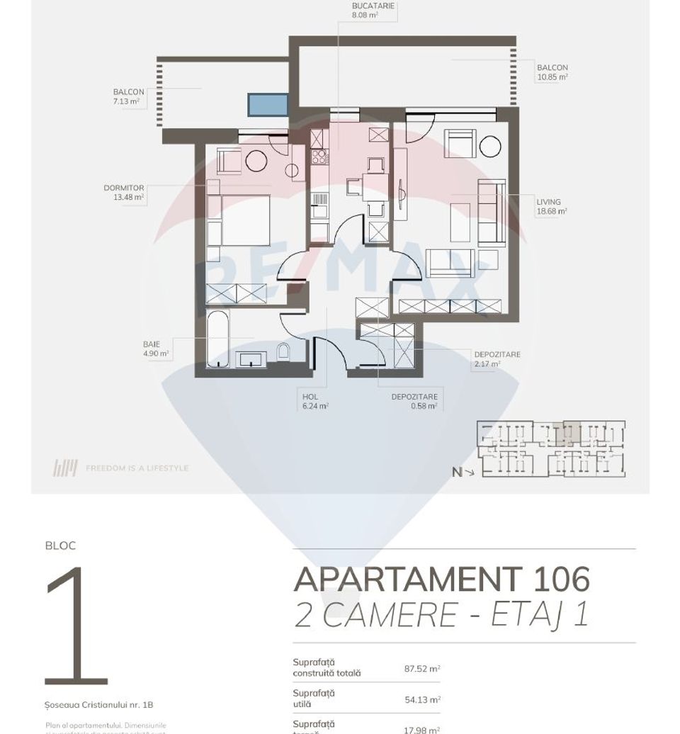 2 room Apartment for sale, Bartolomeu area