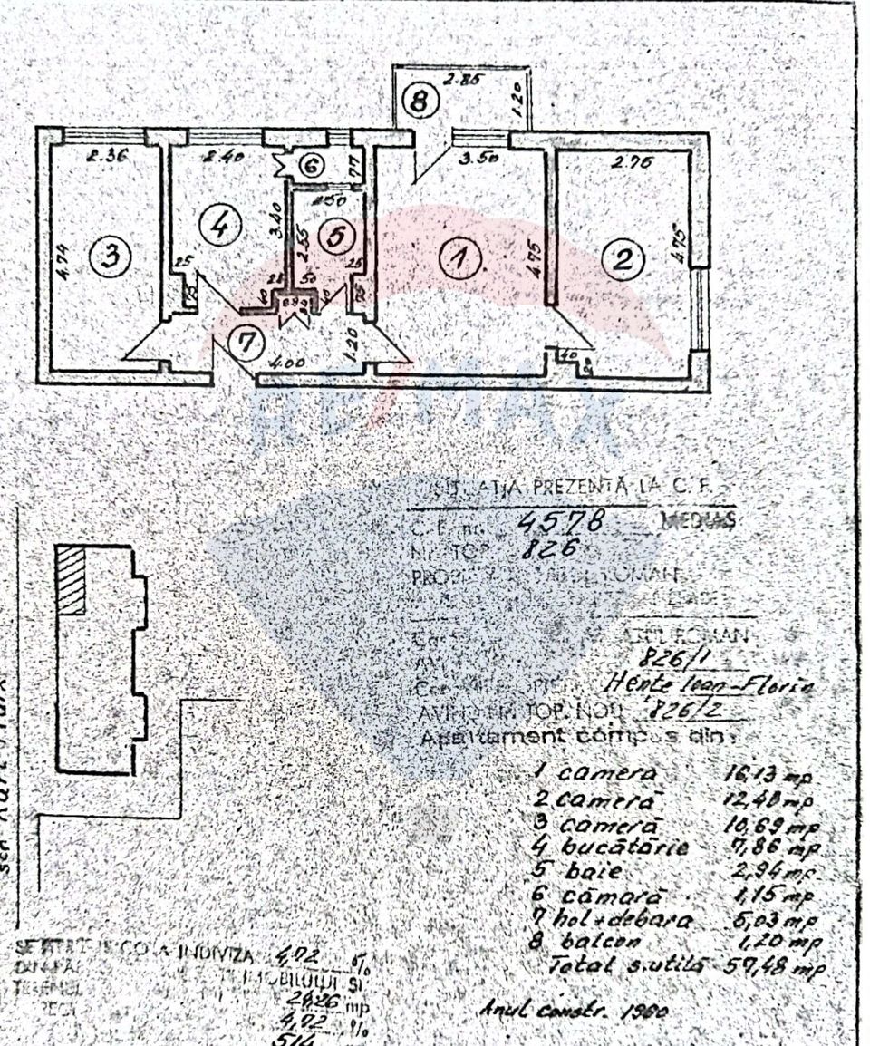 3 room Apartment for sale, Central area
