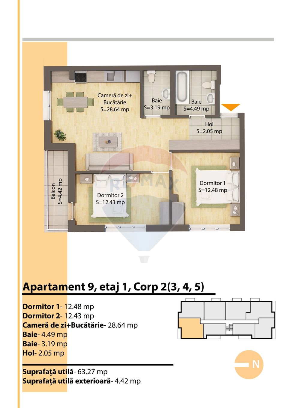 Apartamente de vanzare 1-3 camere + garaj, Floresti - 0% COMISION