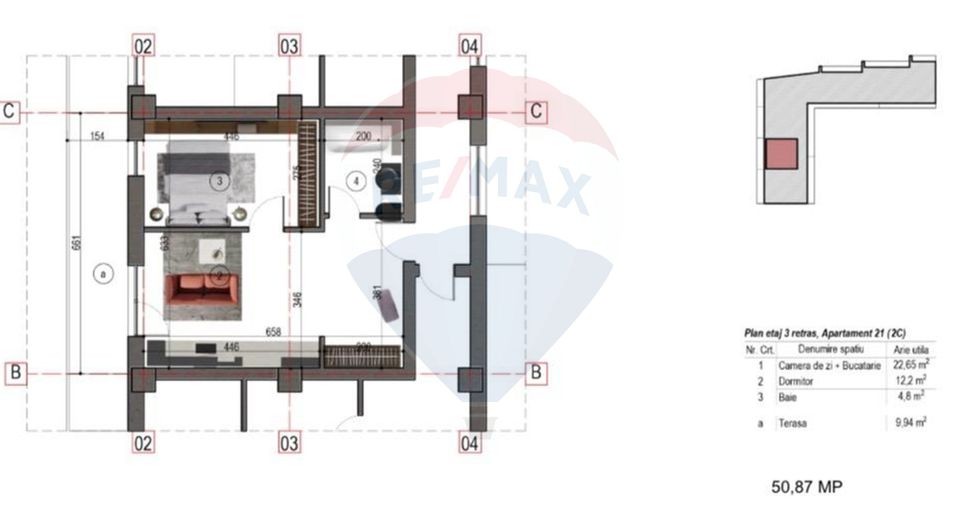 Investiție 2 camere Malul Spart - ROI 6.8%, bloc boutique 23 unități