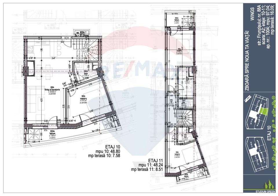 4 room Apartment for sale, in the prestigious Wings Complex