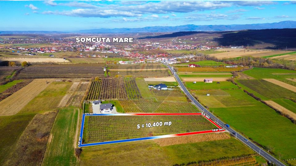 De Vanzare teren in Somcuta cu FRONT LA DN