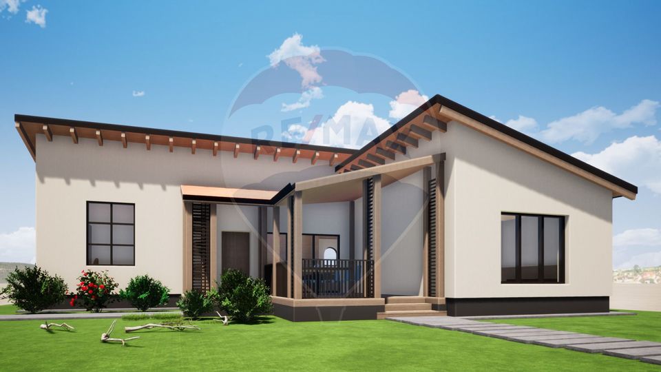 Teren Sacele- zona Kaufland, 500mp, cu proiect, AC, fundatie 150mp