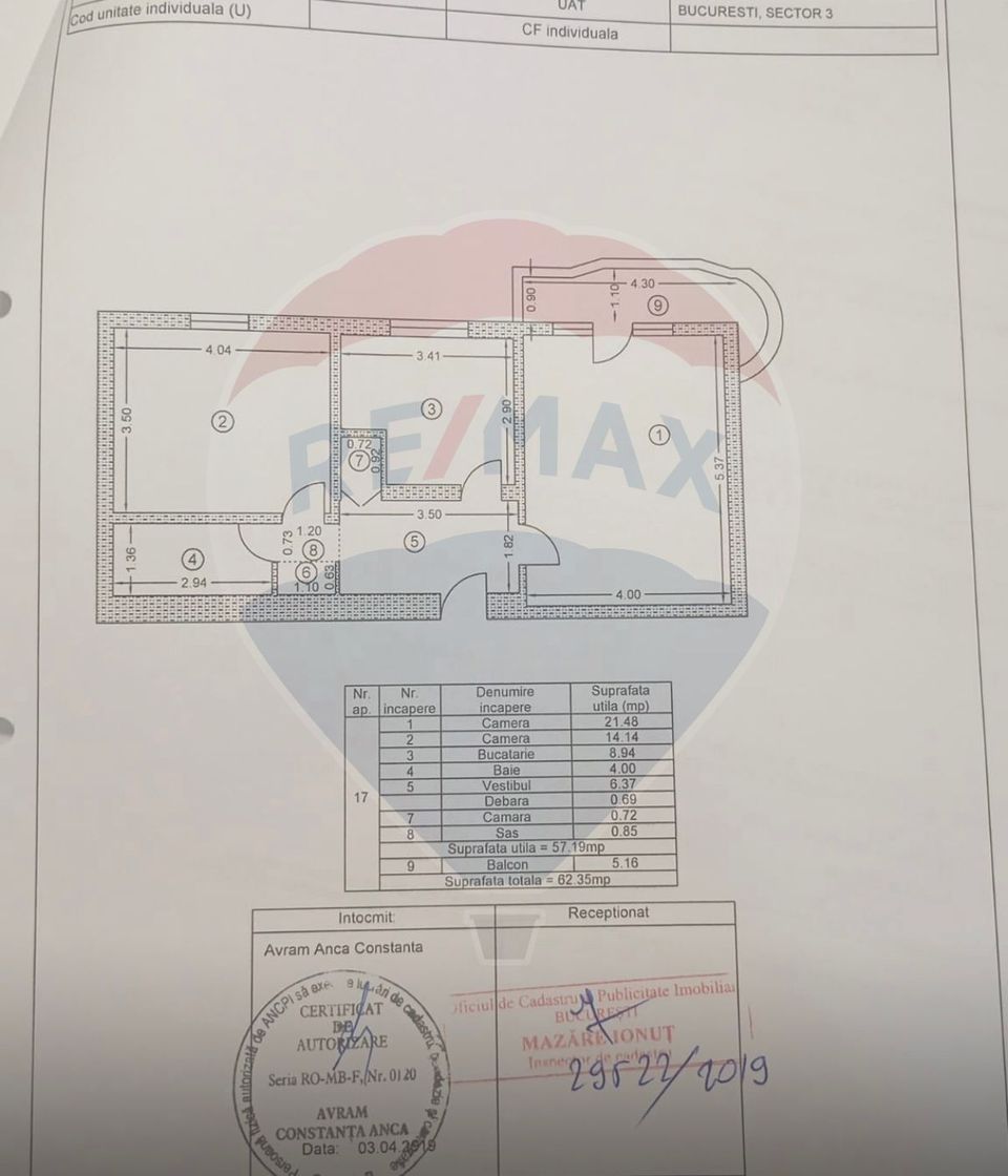 Vanzare ap 2 camere Bld Unirii