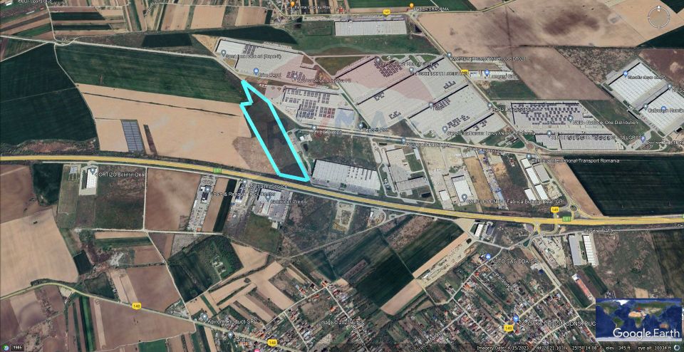 Teren industrial, 9.3ha, km 24/ A1