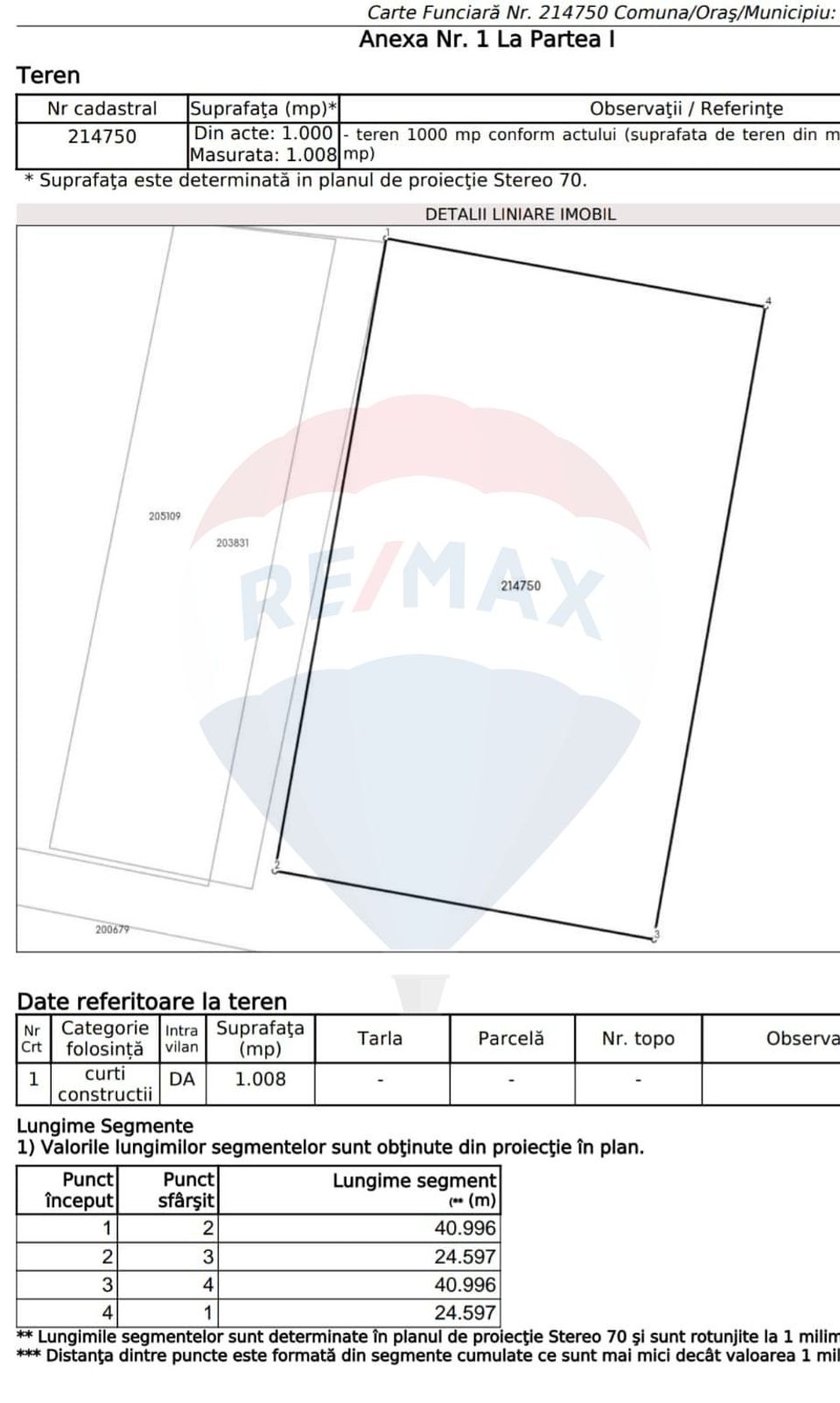 Land for sale 27 Constantin Contescu Street, sector 5 Bucharest