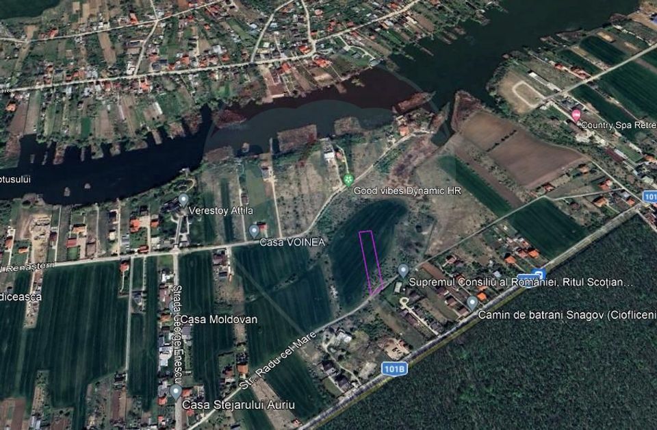 Teren 3000 mp în Snagov – zonă in dezvoltare, aproape de pădure