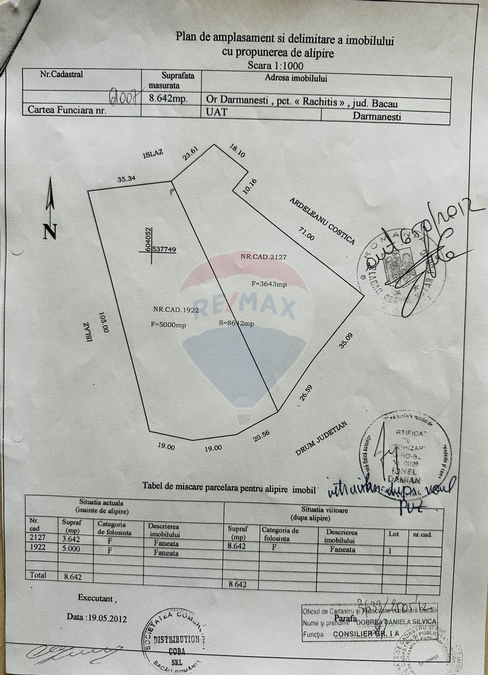 Land 65,313sqm Darmanesti / Strada Principala