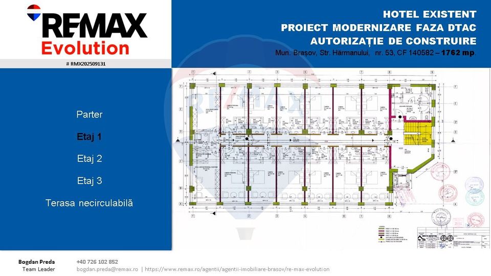Oportunitate investiție-Clădire cu autorizație hotel și teren BRAȘOV