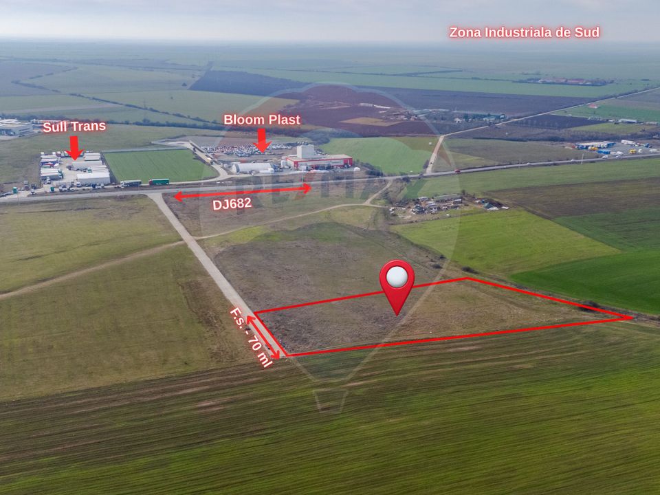 Land 10,000sqm Arad / Soseaua Zona industriala sud