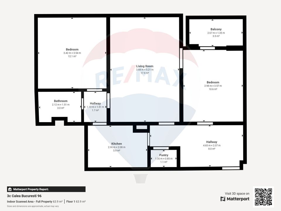 3 room Apartment for sale, Calea Bucuresti area