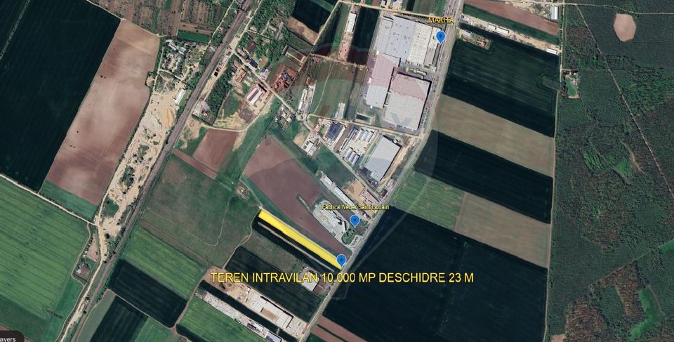 Land 10000 sqm Branesti-Islaz DN3 All Utilities Industrial Area