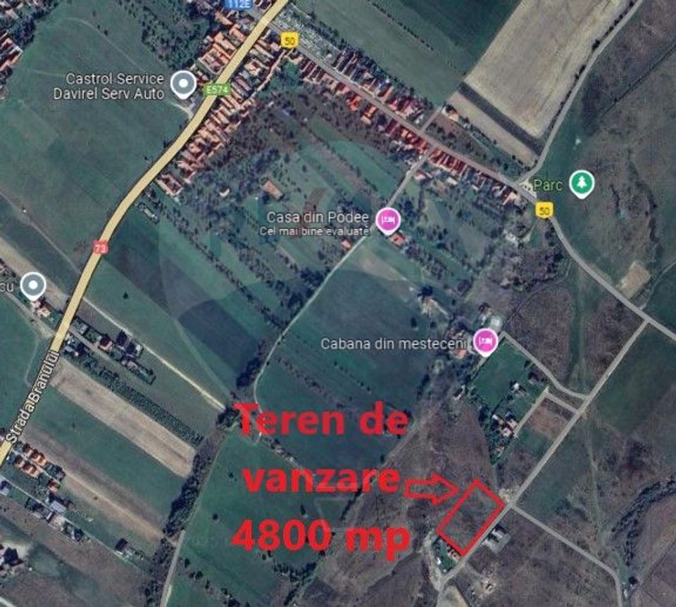 Teren Tohanu Nou, intrare Sohodol, 4800mp