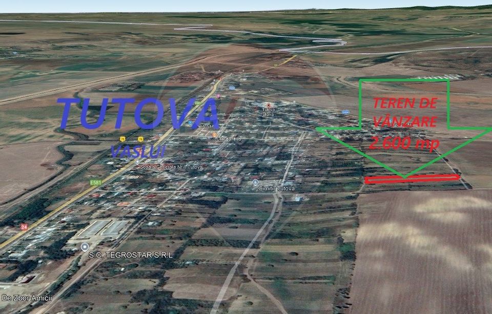 Teren de vanzare in Tutova jud. Vaslui