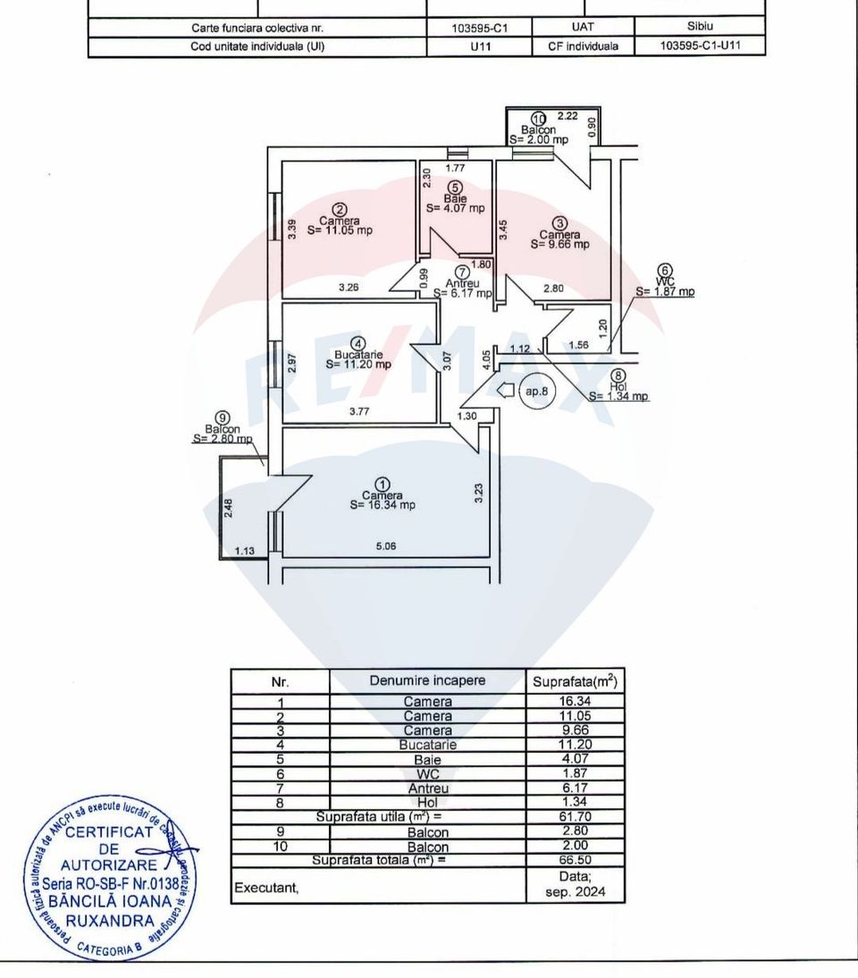 3 room Apartment for sale, Vasile Aaron area