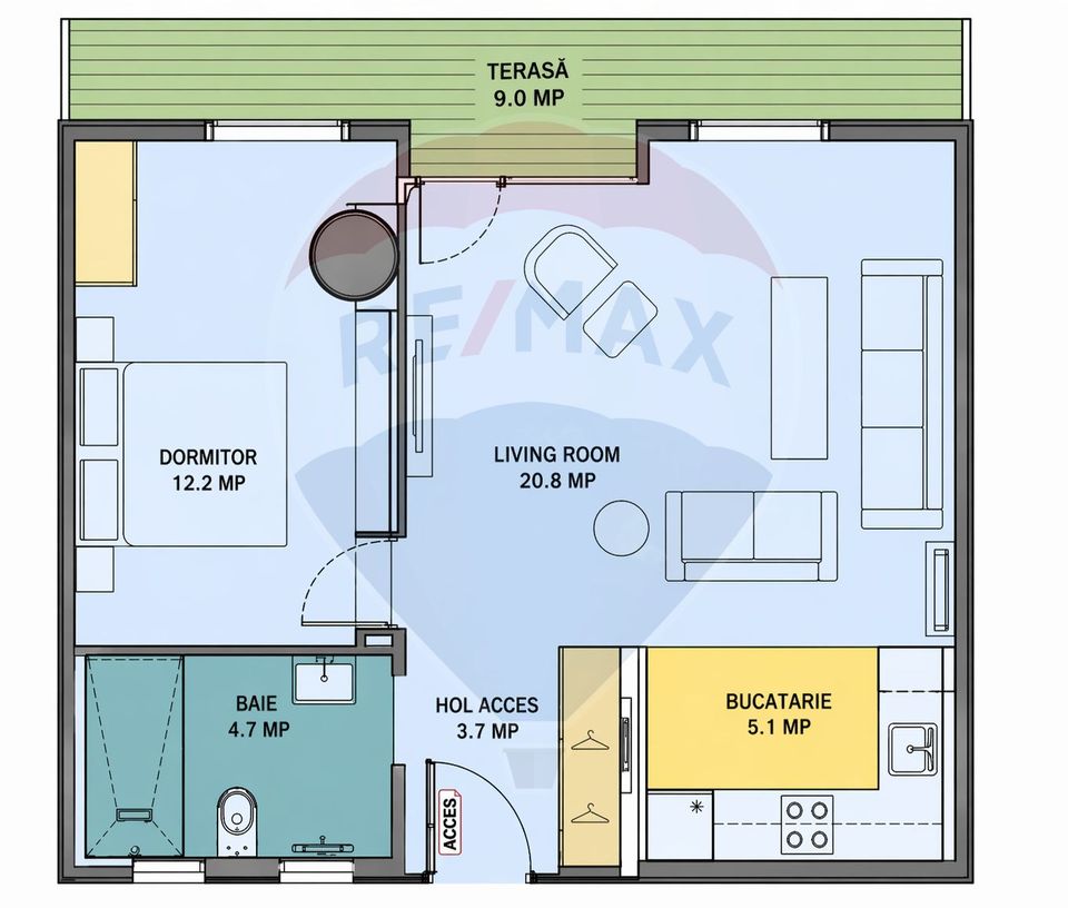 Apartament luminos in ONE NORTH LOFTS - Pipera, gata de mutare