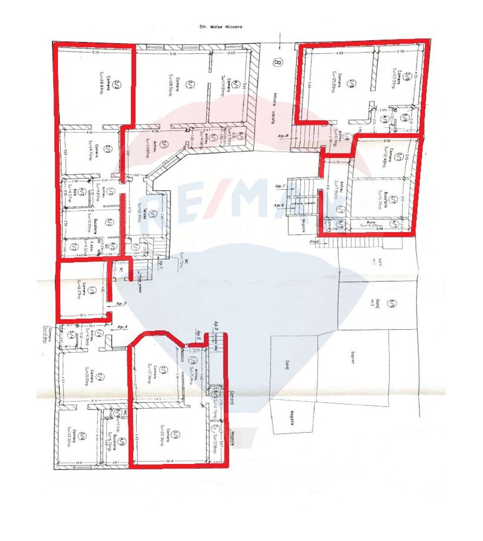 Pachet 5 Apartamente + teren exclusiv,  Zona Lunei- PrintulTurcesc