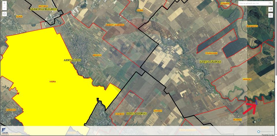 Teren 23,839mp Budesti / Nord-Vest + opțiune comasare