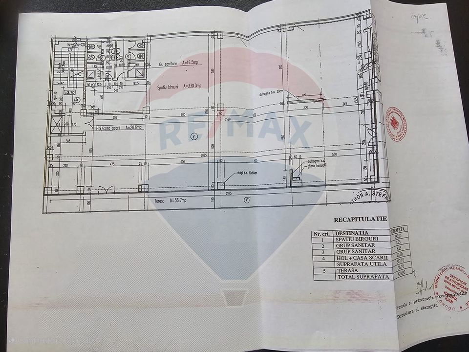 Spațiu de birouri de vanzare-Splaiul Unirii-367mp utili