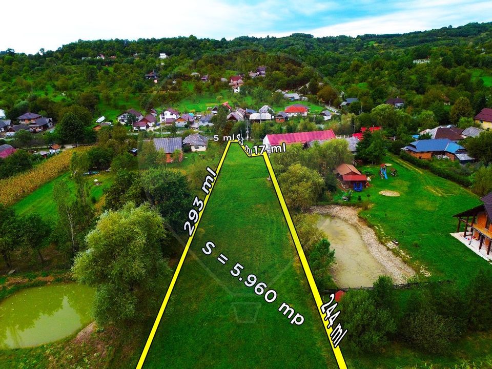 Teren de vânzare 5,960mp Unguras